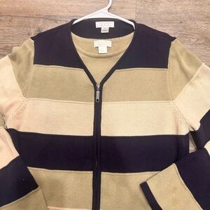 Vintage Y2K Christopher & Banks Zip-Up Cardigan w/ Matching Tank Shirt